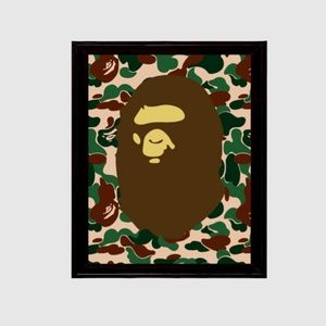 A BATHING APE BAPE GREEN CAMO 11x17 inch ART PRINT